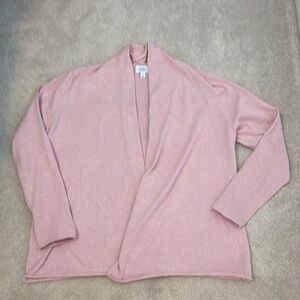 Croft & Barrow L pink Heather cardigan